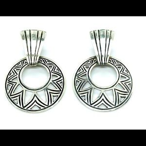 James Avery Large Dangle Ornate Earrings Retired